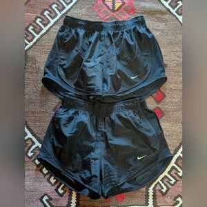 Nike black dri-fit shorts - TWO pairs!